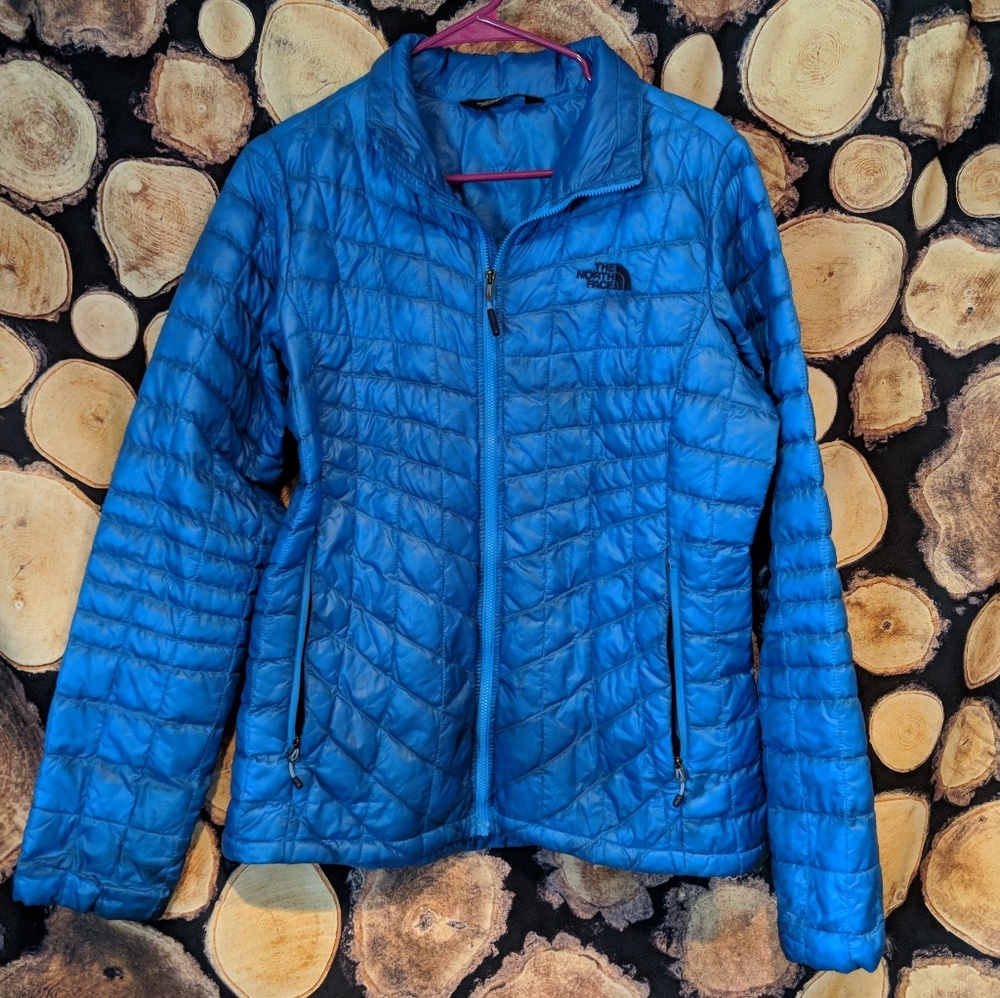 Womens Blue Northface Thermoball Synthetic Down